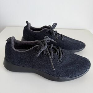 Allbirds Sneakers Womens 9 Black Charcoal Wool Runners‎ Mizzles Shoes Lace Up